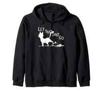 Let That Stuff Go - Funny Cat Let That BS Go - Cat Lover Zip Hoodie