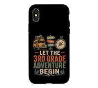 Let The 3rd Grade Adventure Begin Funny Third Grade Teacher Case for iPhone X/XS