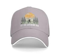 Let The Adventure Begin Cap Vintage Trees Wildlife Baseball Hat Gray
