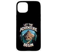 Let the Adventure Begin Minimalist Mountains Case for iPhone 15 Plus