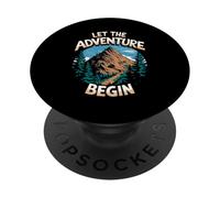 Let the Adventure Begin Minimalist Mountains PopSockets Adhesive PopGrip