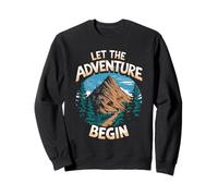 Let the Adventure Begin Minimalist Mountains Sweatshirt