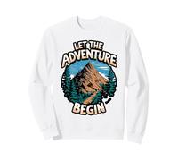 Let the Adventure Begin Minimalist Mountains Sweatshirt