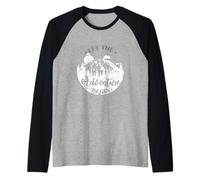 Let The Adventure Begin Mountains Raglan Baseball Tee