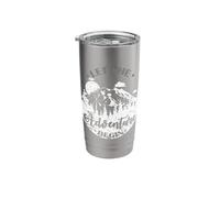 Let the Adventure Begin Mountains Stainless Steel Insulated Tumbler