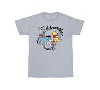 Let The Adventure Begin T-Shirt Winnie the pooh Grey 7-8 Years