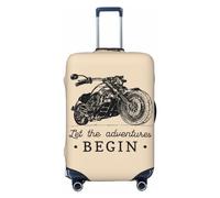 Let The Adventure Begin Travel Luggage Covers - Elasticity Suitcase Covers Protector for Luggage 18-32 Inch