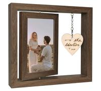 Let the Adventure Begin Wood Photo Frame Wedding Engagement Gifts for Newly Engaged Couples Bride to Be - Display Two 15x10 CM