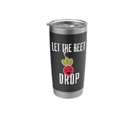 Let The Beet Drop - Funny EDM Techno Party Rave DJ Gift Stainless Steel Insulated Tumbler