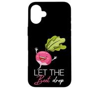 LET THE Beet Drop Funny Vegetable Pun Case for iPhone 16 Plus