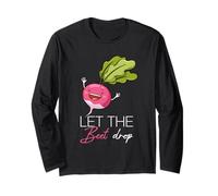 LET The Beet Drop Funny Vegetable Pun Long Sleeve T-Shirt