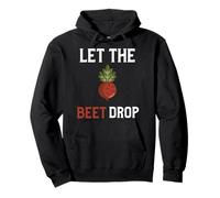 Let The Beet Drop Shirt Beat Drop Pun Funny Vegan Pullover Hoodie