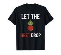 Let The Beet Drop Shirt Beat Drop Pun Funny Vegan T-Shirt