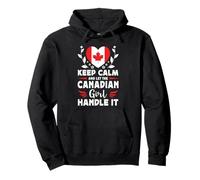 Let The Canadian Girl Handle it Canada Flag Pullover Hoodie