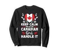 Let The Canadian Girl Handle it Canada Flag Sweatshirt