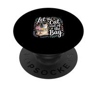 Let The Cat Out Of The Bag Idiom Expression Sarcasm - PopSockets Adhesive PopGrip