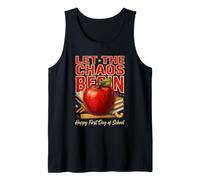 Let The Chaos Begin Happy First Day of School Tank Top