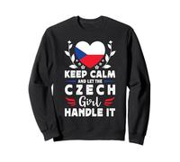 Let The Czech Girl Handle it Czech Republic Flag Sweatshirt