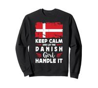 Let The Danish Girl Handle it Denmark Flag Sweatshirt