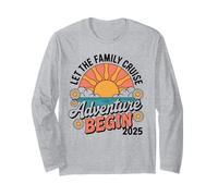 Let The Family Cruise Adventure Begin 2025 Vacation Long Sleeve T-Shirt