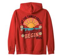 Let The Family Cruise Adventure Begin 2025 Vacation Zip Hoodie