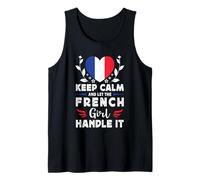 Let The French Girl Handle it France Flag Tank Top