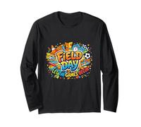 Let The Games Begin Teacher Student Colorful Field Day Long Sleeve T-Shirt