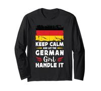 Let The German Girl Handle it Germany Flag Long Sleeve T-Shirt