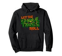 Let The Ghoul Times Roll Retro Spooky Jack-O-Lantern Pumpkin Pullover Hoodie