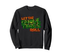 Let The Ghoul Times Roll Retro Spooky Jack-O-Lantern Pumpkin Sweatshirt