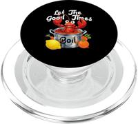 Let The-Good Times Boil Funny Crawfish Boil Mardi Gras Cajun PopSockets PopGrip for MagSafe