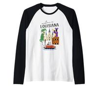 Let The Good Times Roll New Orleans Icon Raglan Baseball Tee