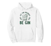 Let the Holidays Be Gin Funny Gin Drinker Christmas Pullover Hoodie