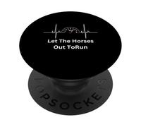 Let The Horses Out - Car Guy Racer Auto Mechanic Racer PopSockets Adhesive PopGrip