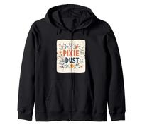 Let the Magic Flow with this Pixie Dust Graphic Zip Hoodie
