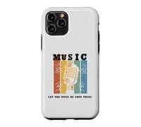 Let The Music Be Your Voice Retro Microphone Case for iPhone 11 Pro