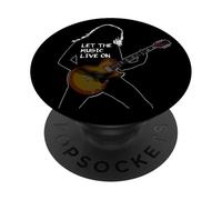 Let the Music Live On Guitar Heroes Forever PopSockets Adhesive PopGrip