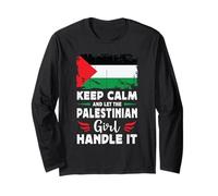 Let The Palestinian Girl Handle it Palestine Flag Long Sleeve T-Shirt