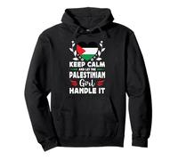 Let The Palestinian Girl Handle it Palestine Flag Pullover Hoodie