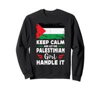 Let The Palestinian Girl Handle it Palestine Flag Sweatshirt