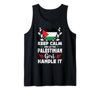 Let The Palestinian Girl Handle it Palestine Flag Tank Top