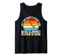 Let The Party Start The Bass Clarinet Player is Here Retro Tank Top