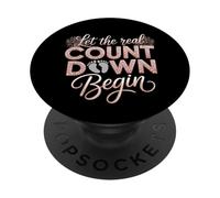Let The Real Countdown Begin New Year Pregnancy Reveal Women PopSockets Adhesive PopGrip