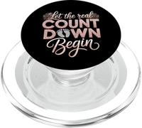 Let The Real Countdown Begin New Year Pregnancy Reveal Women PopSockets PopGrip for MagSafe