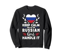 Let The Russian Girl Handle it Russia Flag Sweatshirt
