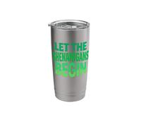 Let The Shenanigans Begin Fun St. Patrick's Day Party Stainless Steel Insulated Tumbler