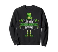 Let the Shenanigans Begin Funny St. Patricks Day Leprechaun Sweatshirt