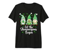 Let The Shenanigans Begin Irish Gnomes - St Patrick's Day Premium T-Shirt
