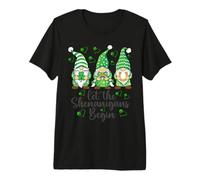 Let The Shenanigans Begin Irish Gnomes - St Patrick's Day Premium T-Shirt