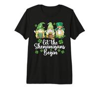 Let the Shenanigans Begin Irish Gnomes - St Patricks Day Premium T-Shirt